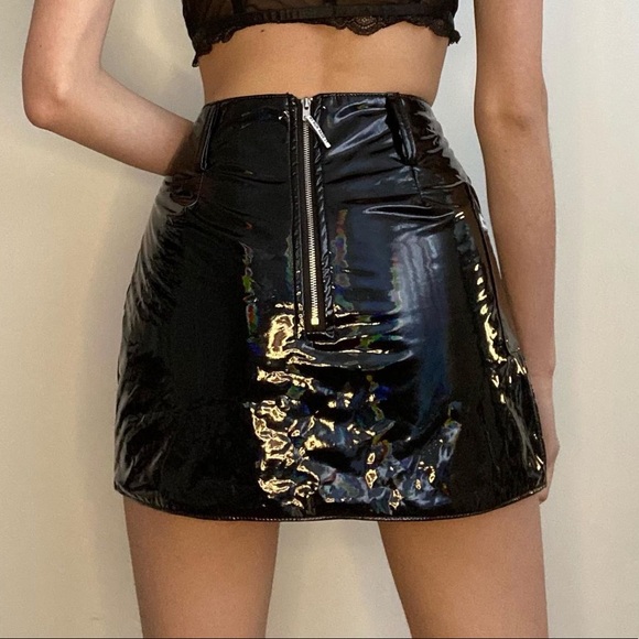 My Mum Made It Latex mini skirt - Picture 3 of 3
